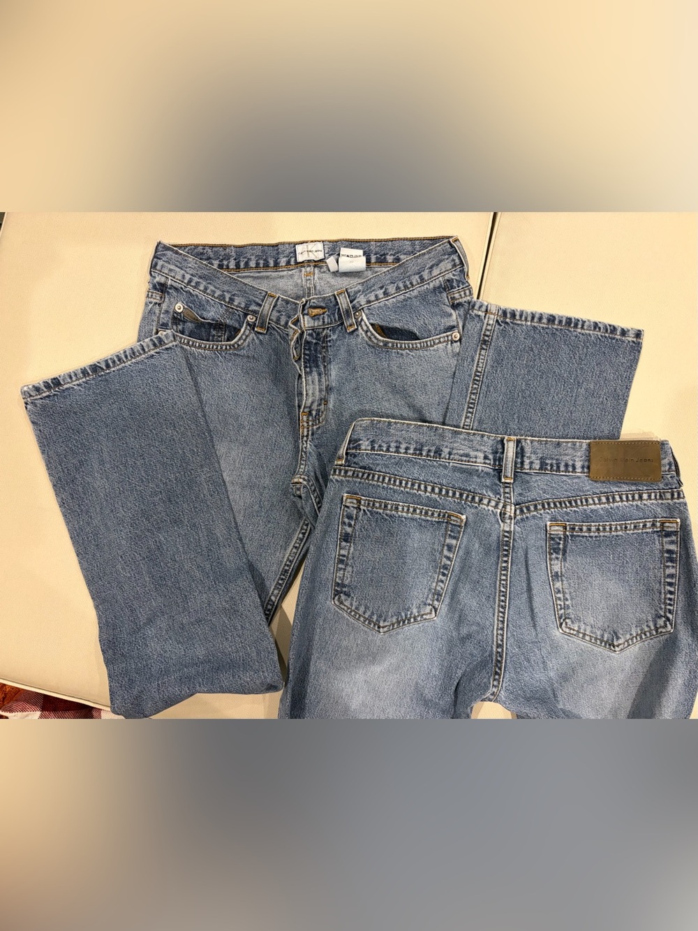 Calvin Klein Jeans | Lot of 2, Extreme Low Rise Boot Cut Denim